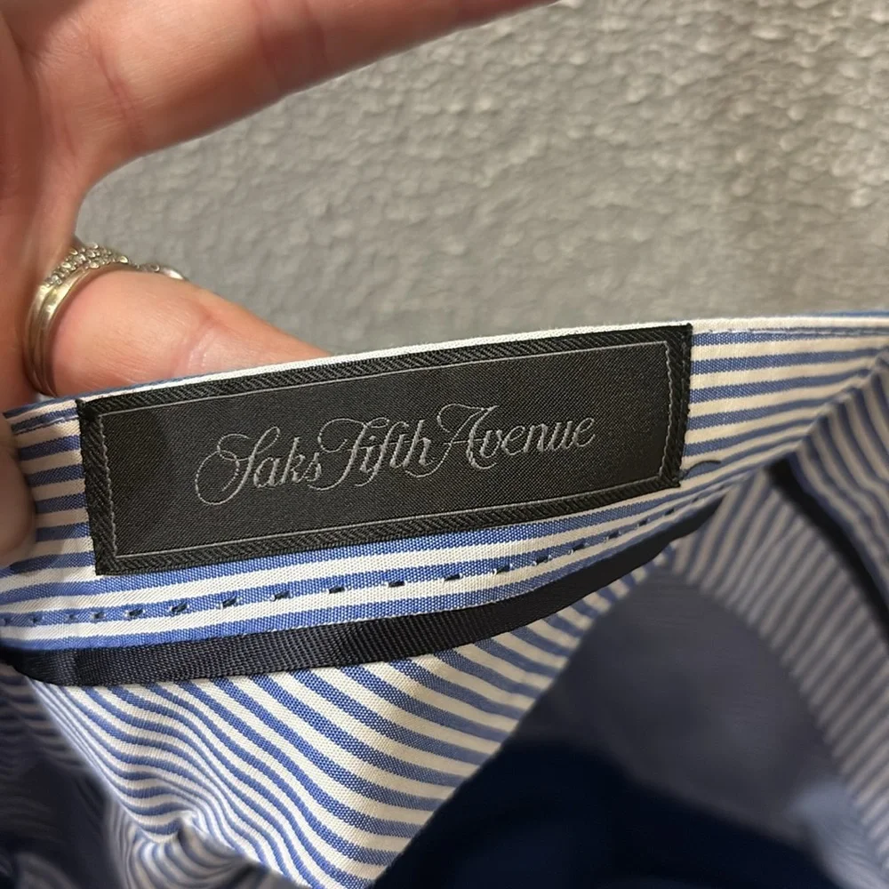 Saks Fifth Avenue Cotton Trouser Dress Pants Size 30